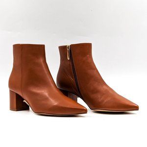 L'Agence Women Jeannie II Pointed Toe Brown Leather boots size 8US EUR 38.5